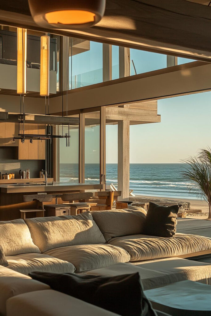 cozy beachhouse with ocean views