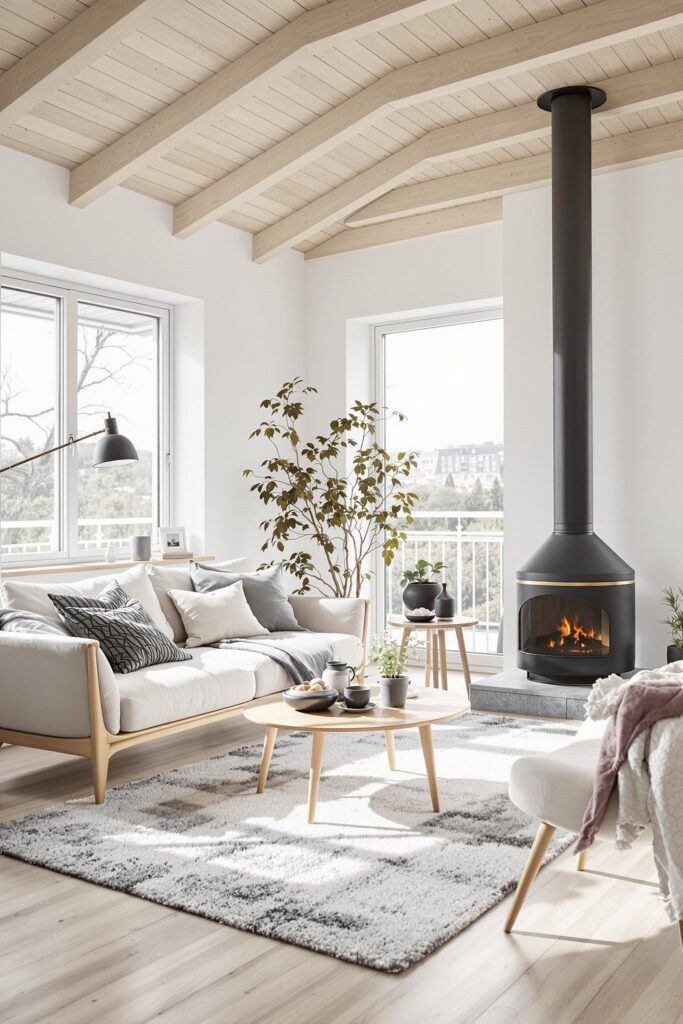 Image showcasing 75 Scandinavian Living Space Ideas You'll Love - Houzz
