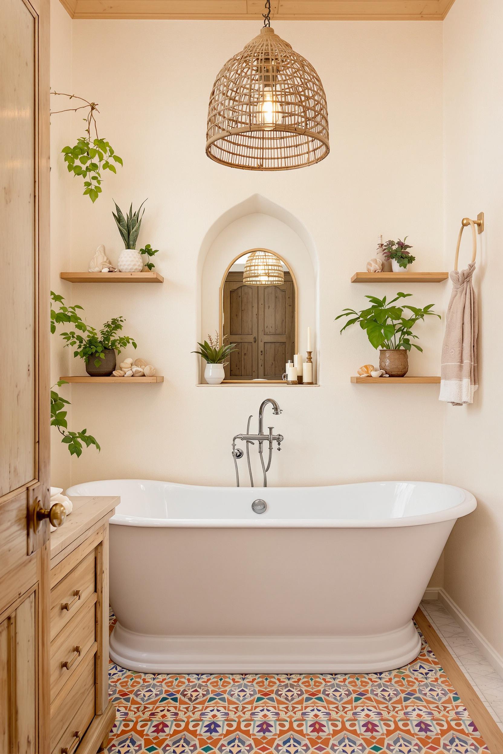 Boho Bathroom Serenity