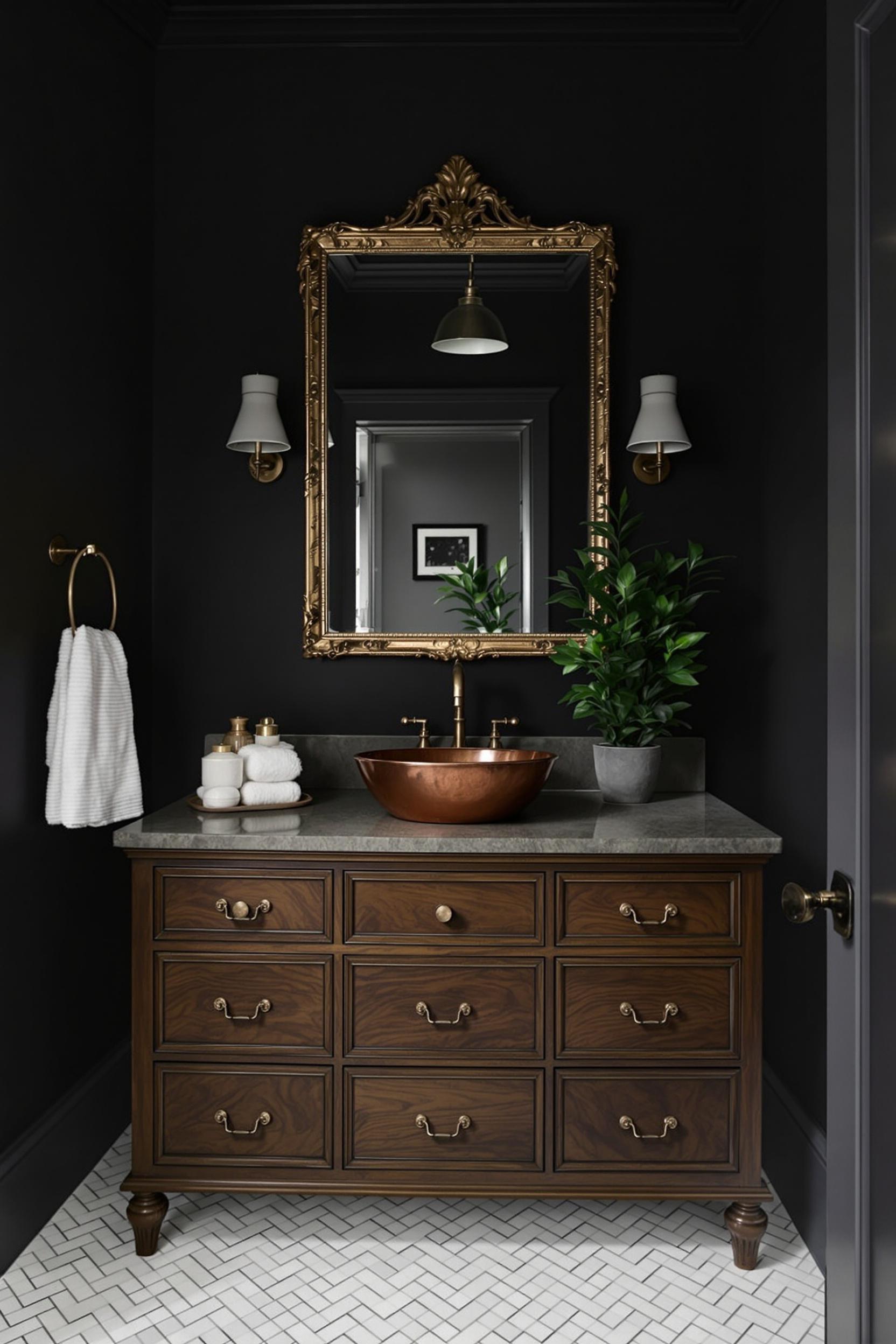 Dark Vintage Earthy Elegance