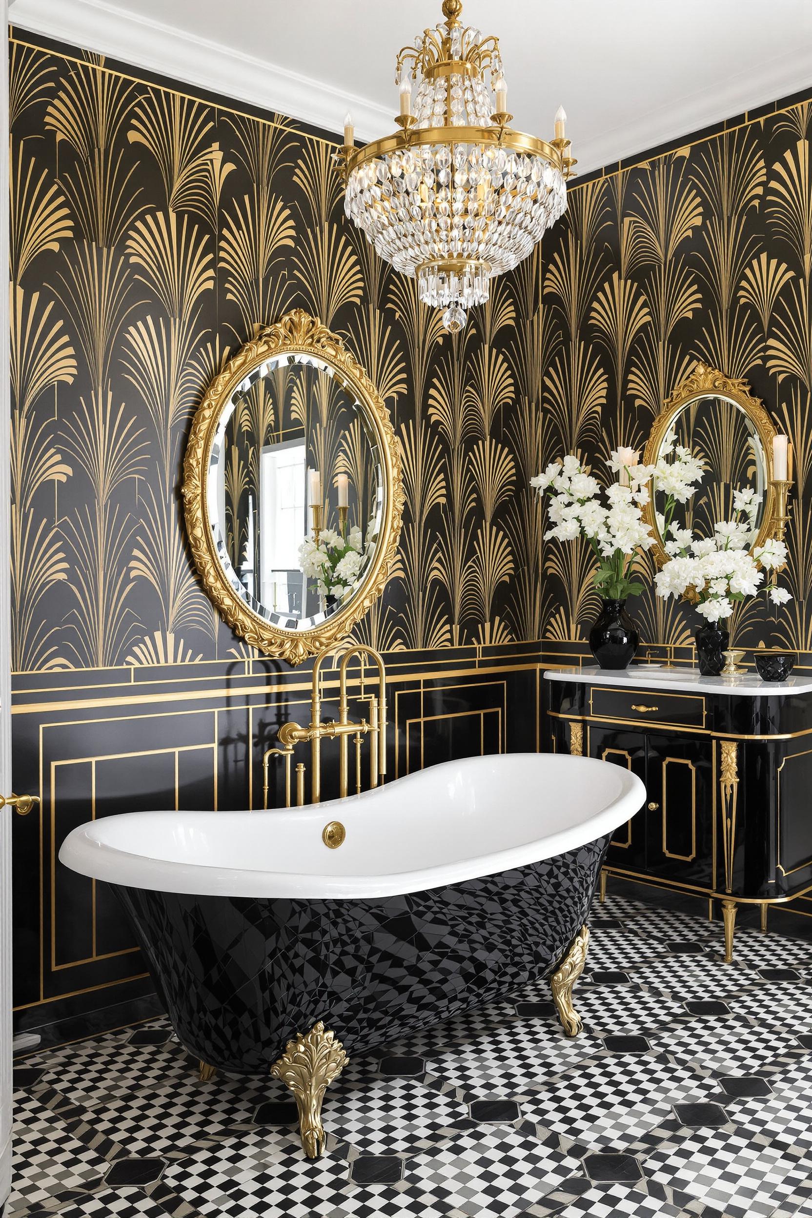 Glamorous Black and Gold Elegance