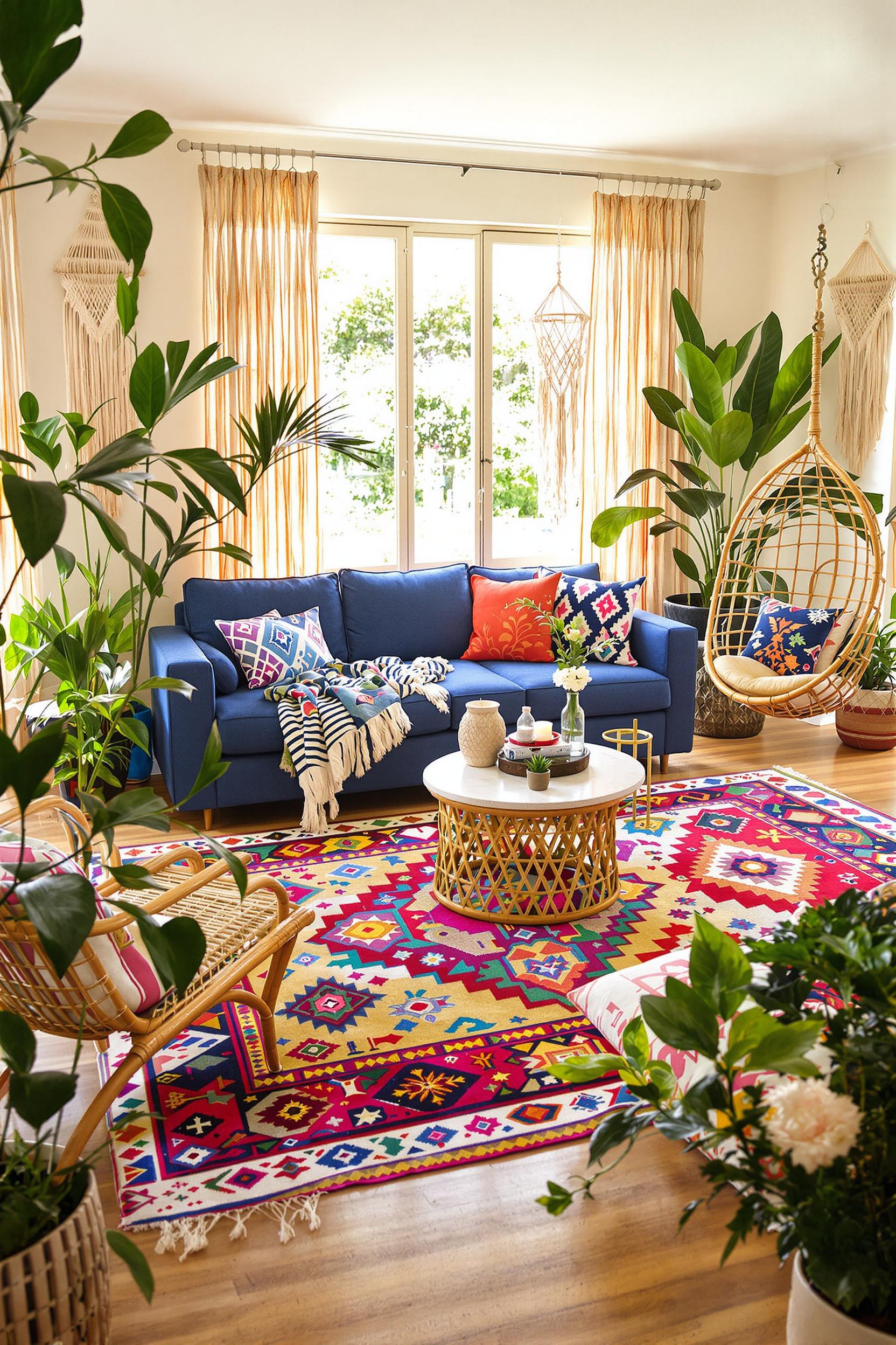 Colorful Boho Living Bliss