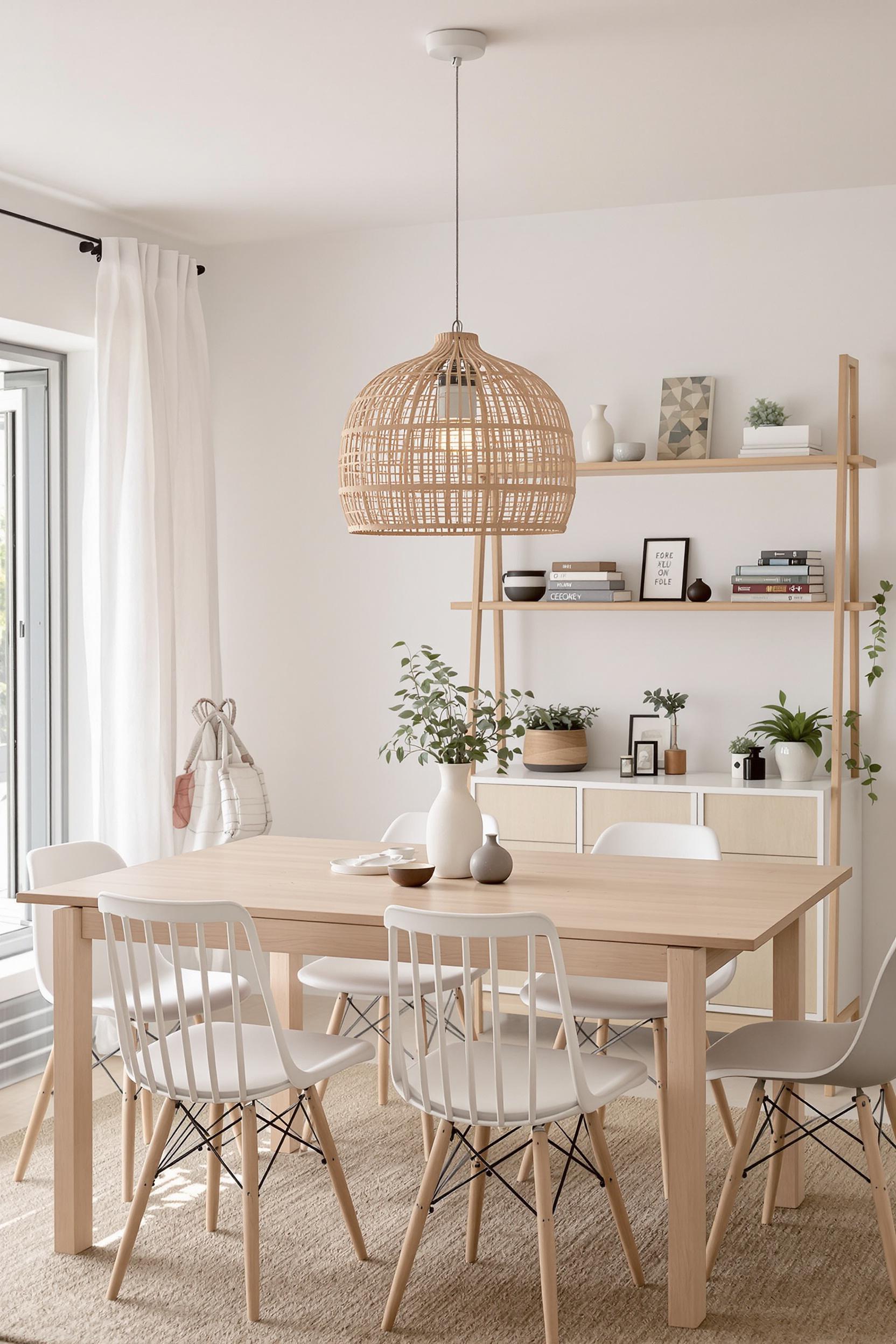 Cozy Natural Dining Space