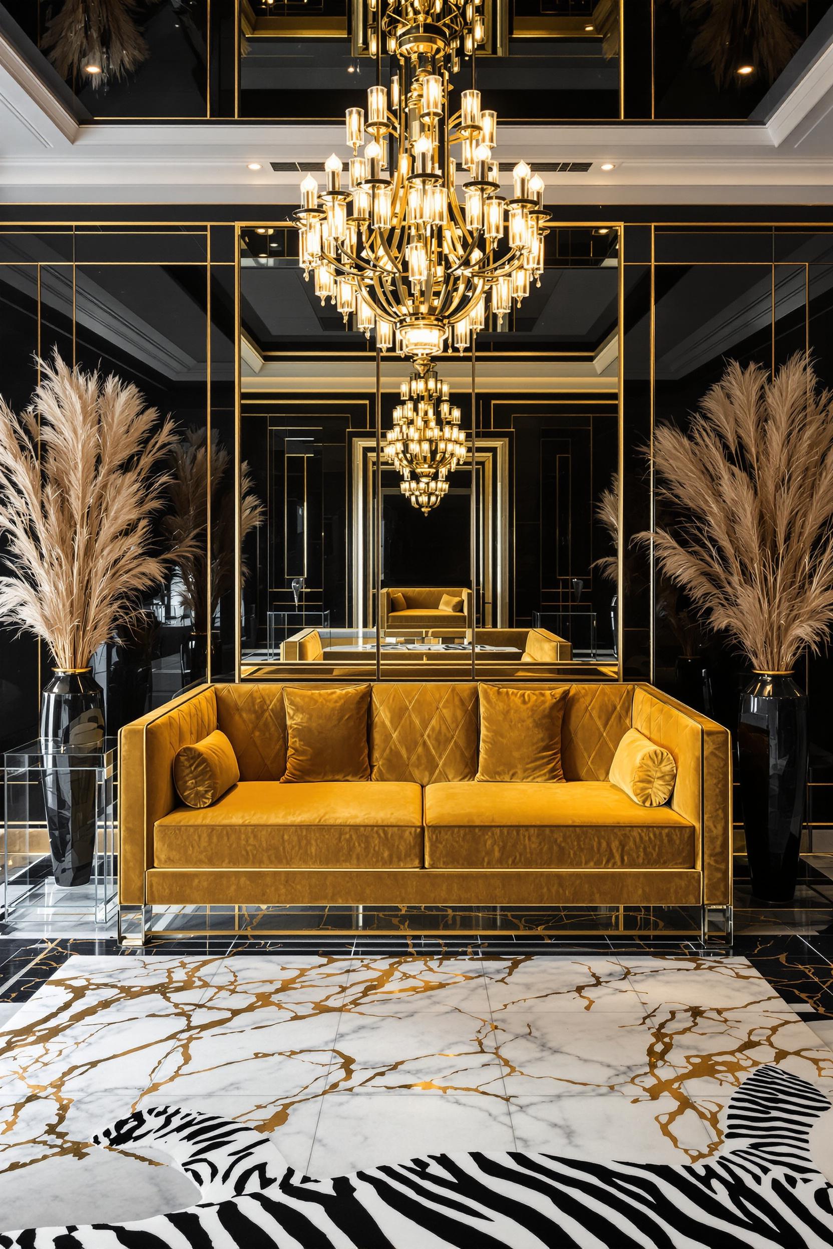 Golden Glamour Living Room