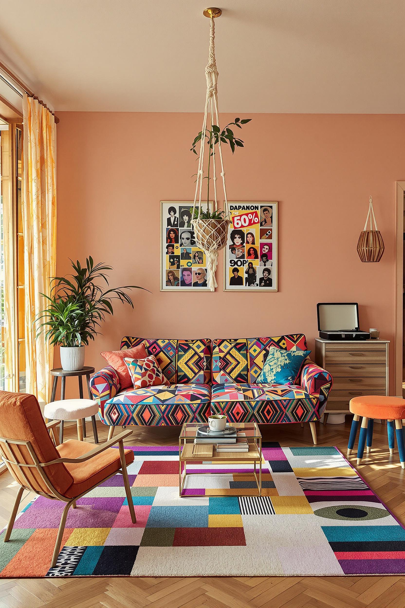 Retro Vibrance and Comfort