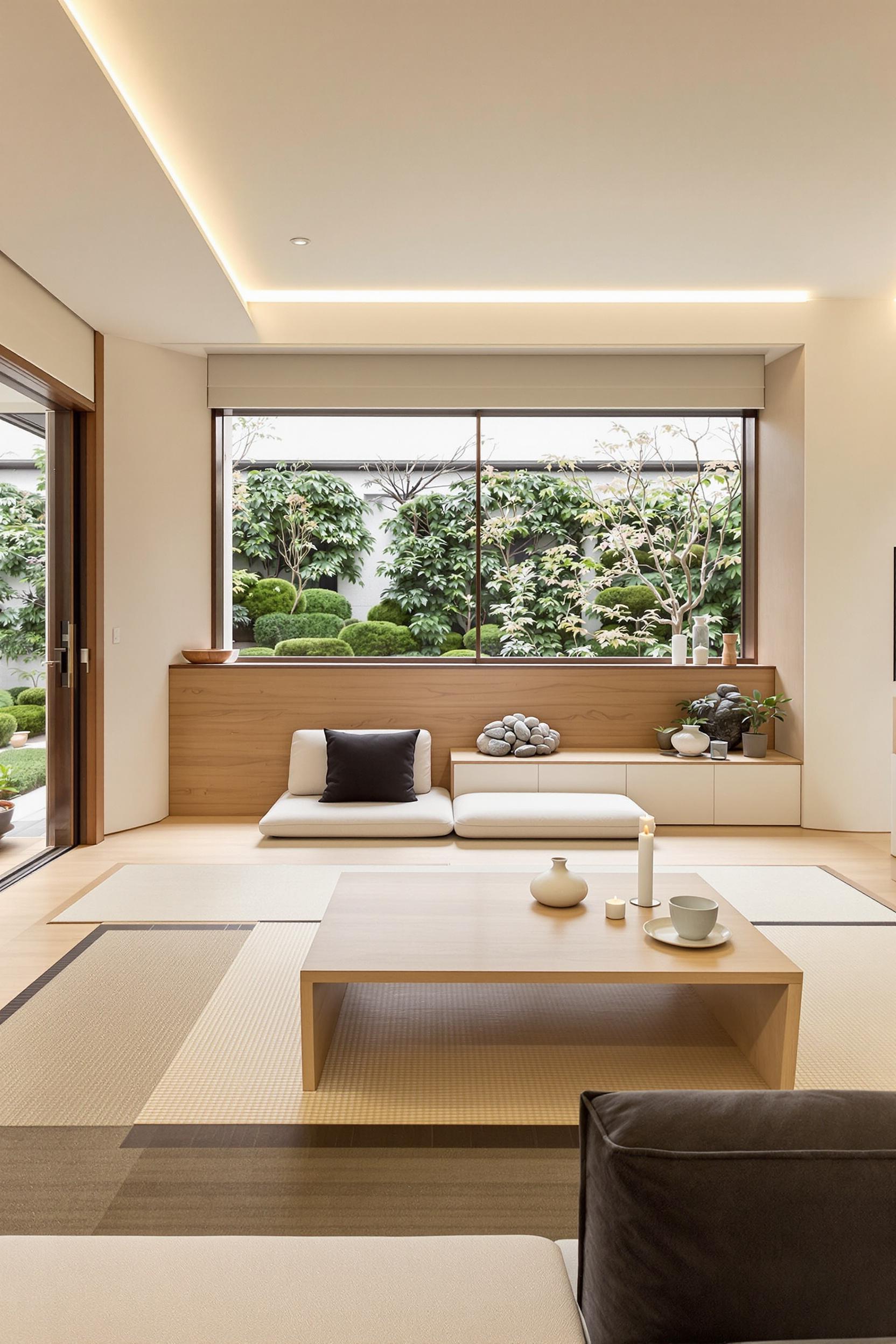 Serene Japanese Living Space