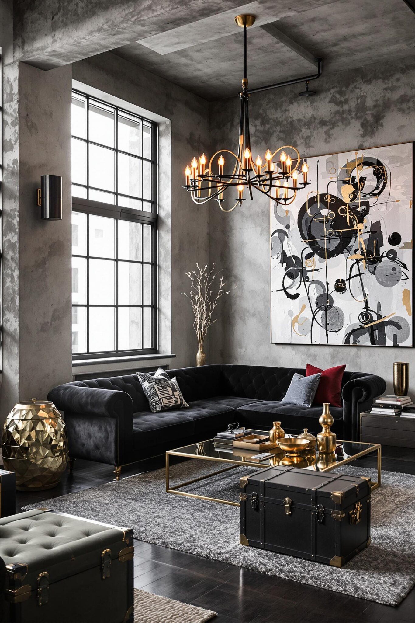 Image showcasing 20 Industrial Living Room Designs To Inspire