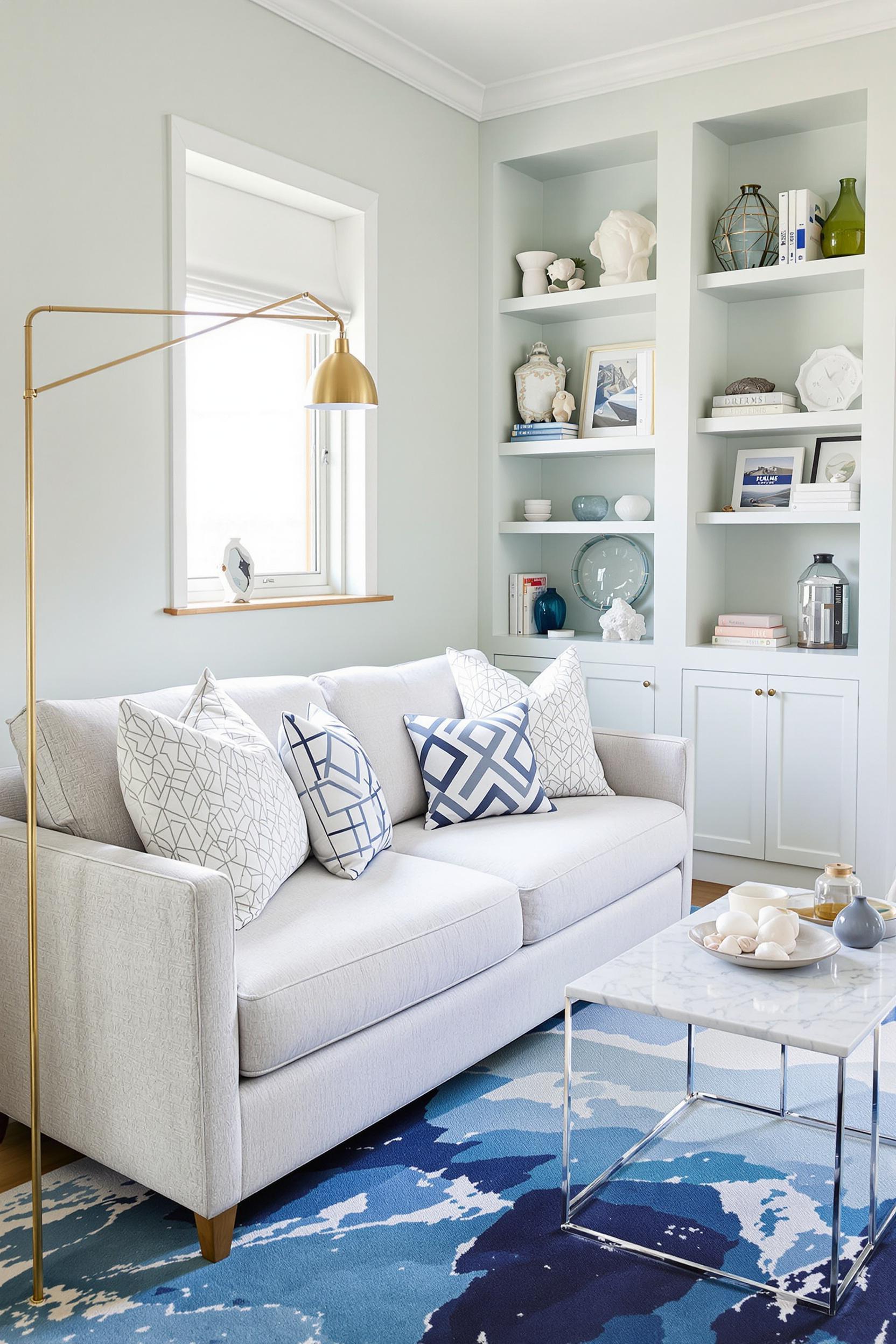 Cozy Blue Living Space