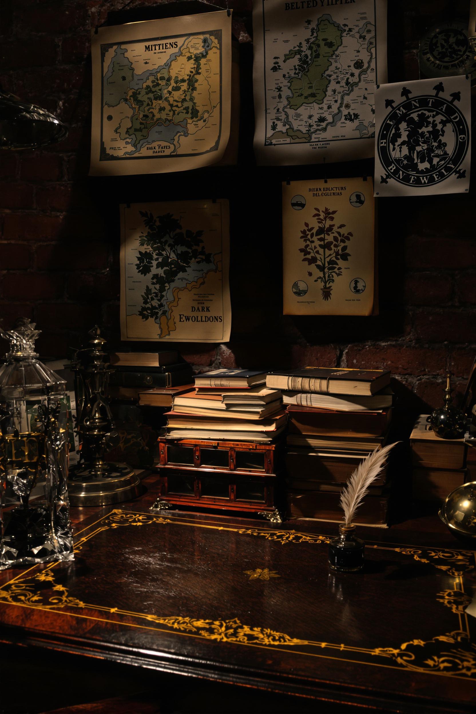 Cozy Vintage Study Corner