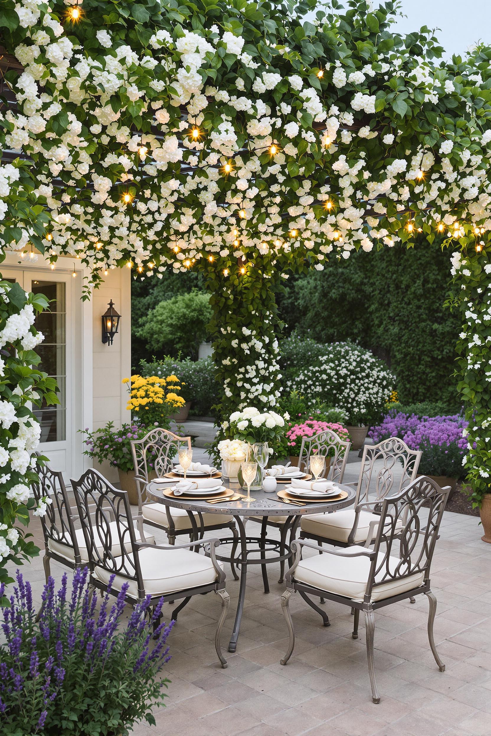 Enchanted Outdoor Dining Escape