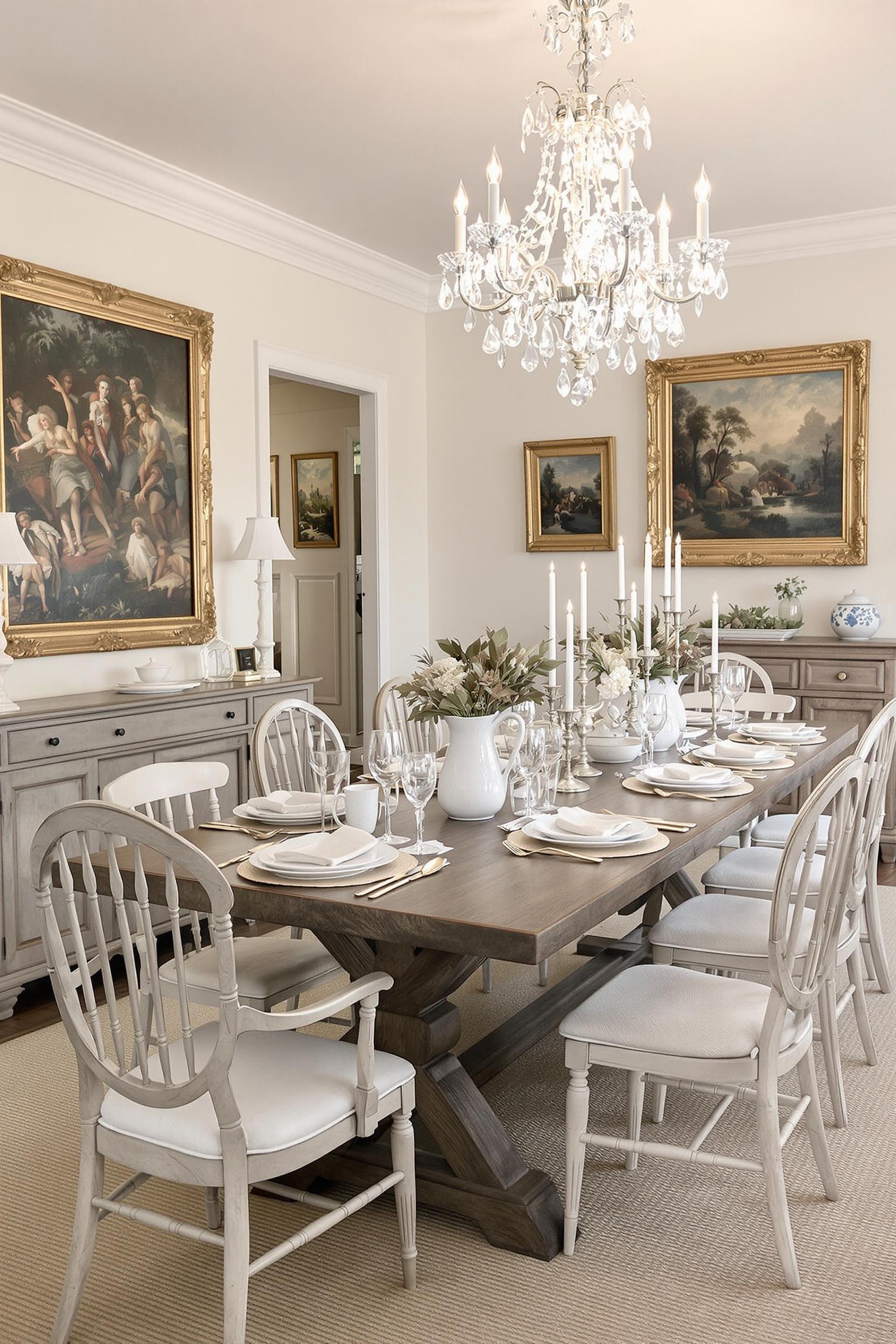 Rustic Elegance Dining Space