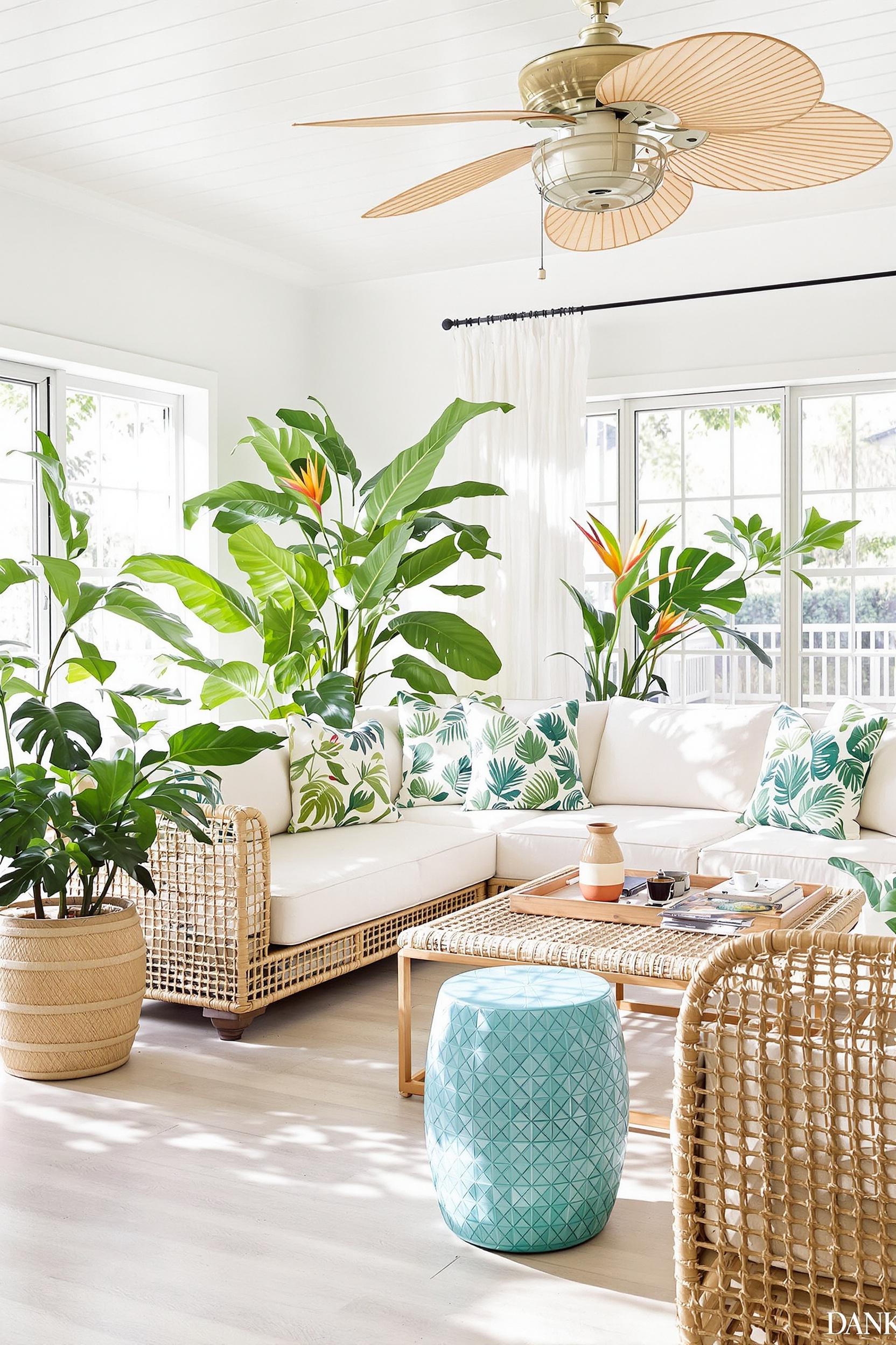 Tropical Paradise Living Room