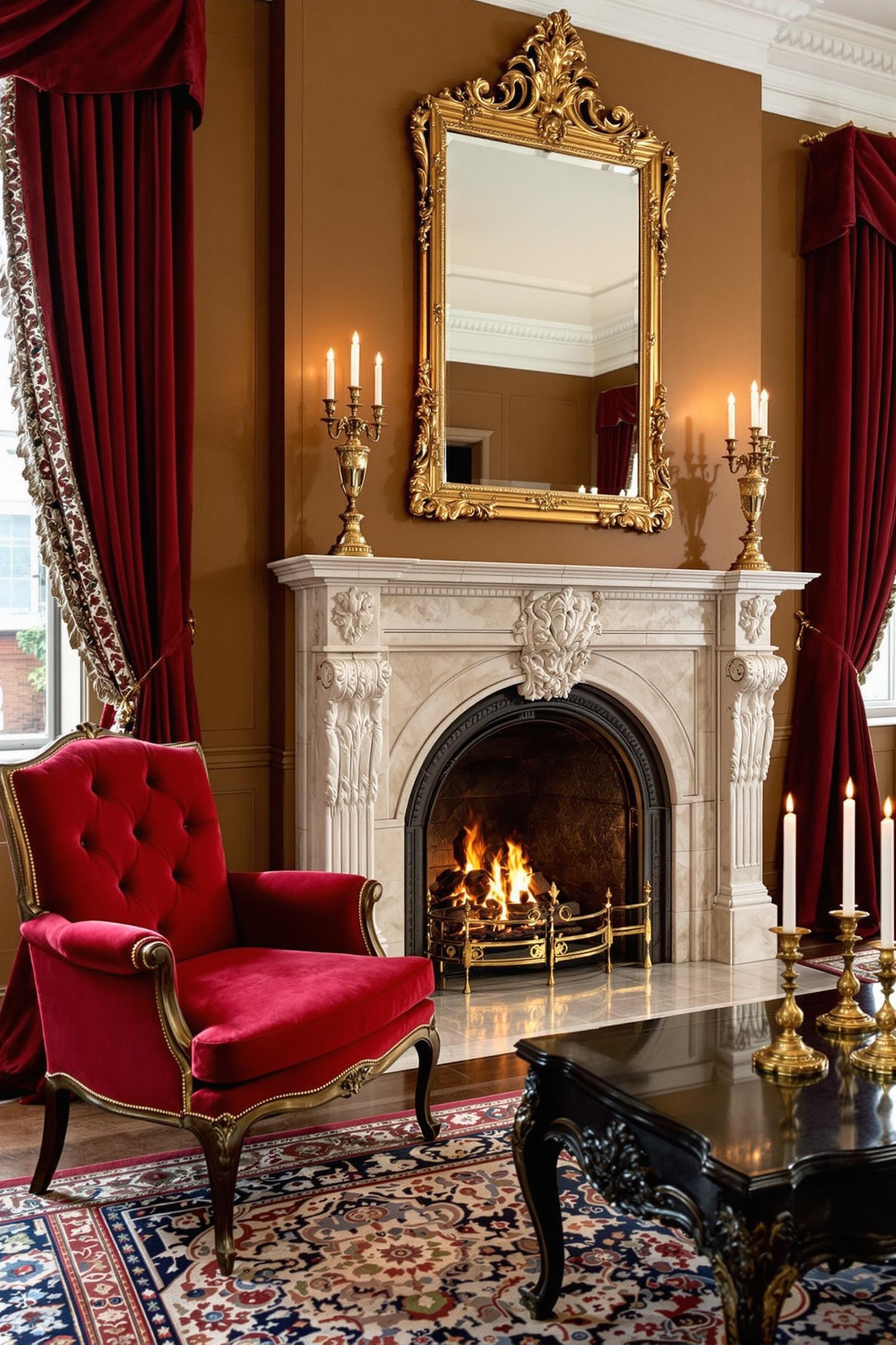 Warm Elegance by Firelight