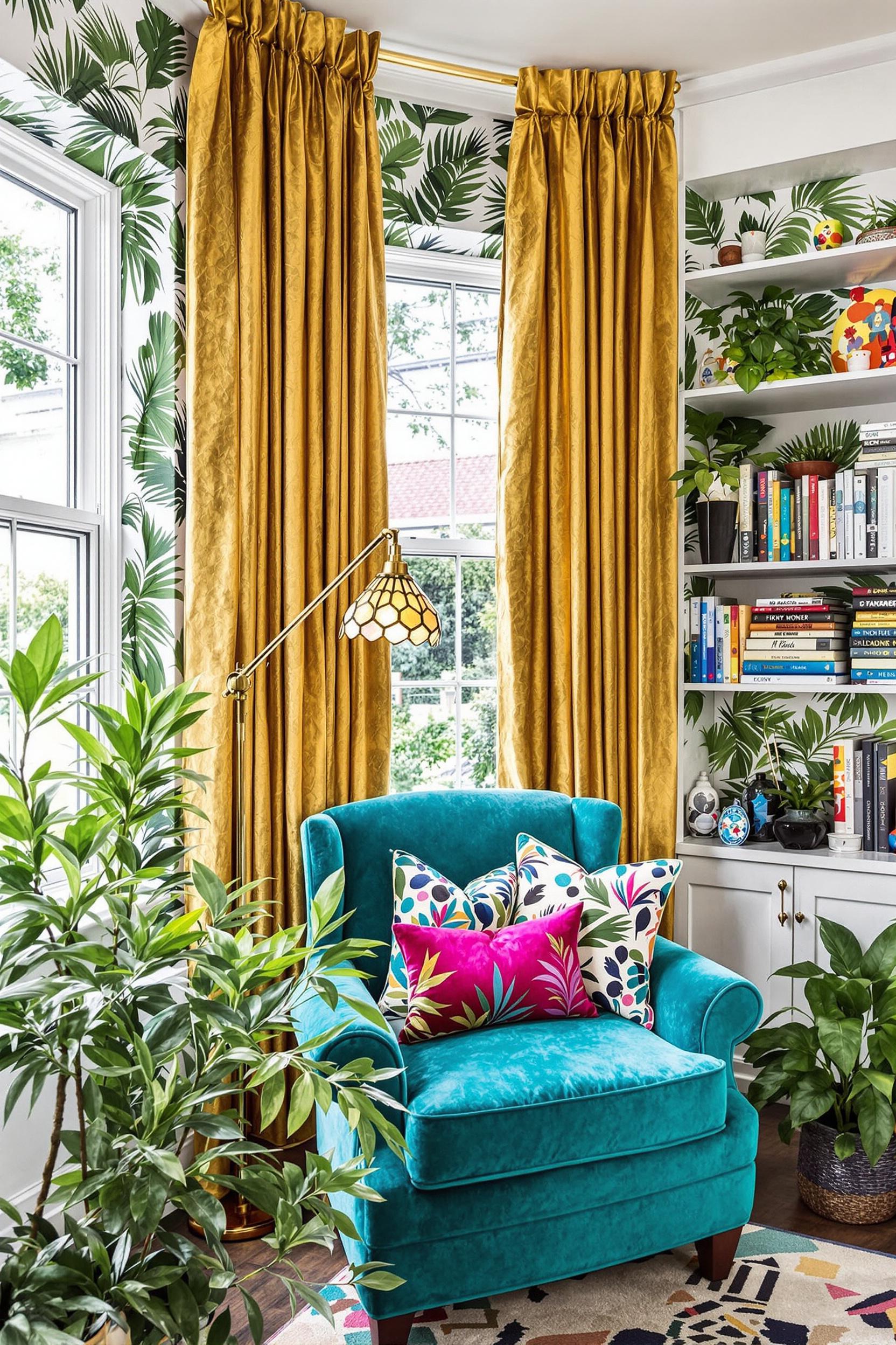 Colorful Cozy Living Corner