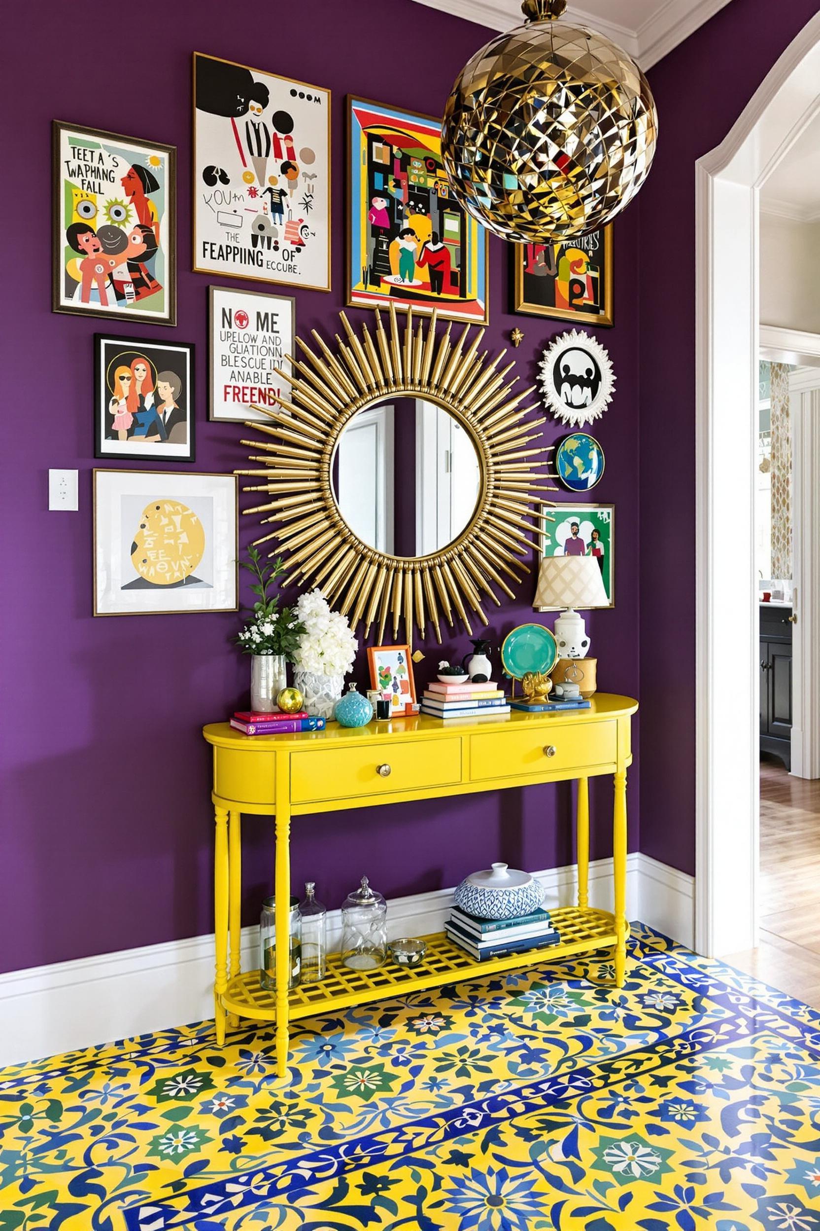 Colorful Entryway Vibrant Charm