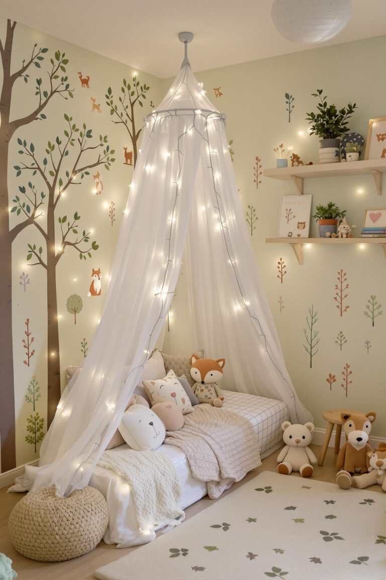 magical woodland kids room