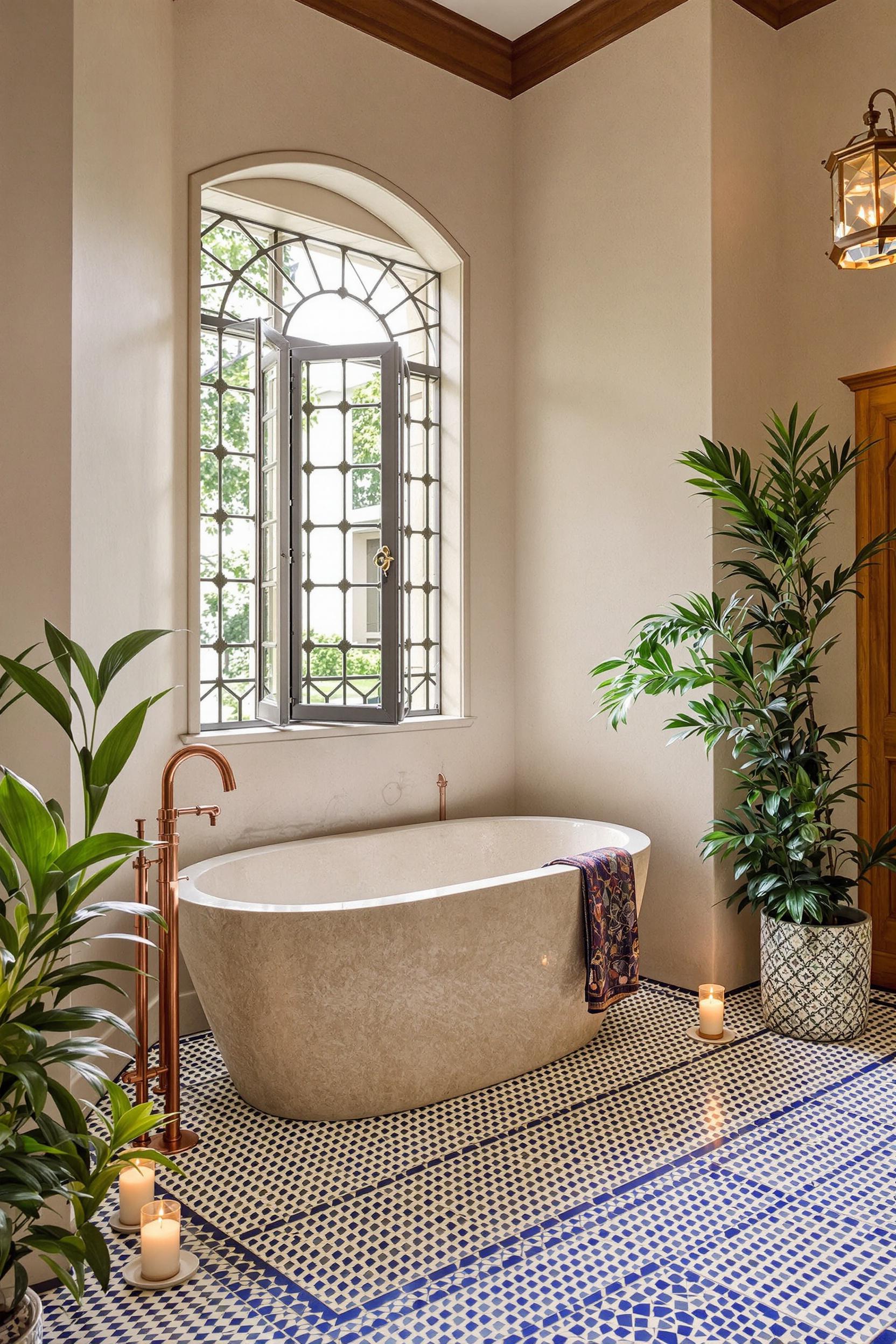 Serene Bathroom Oasis Vibes