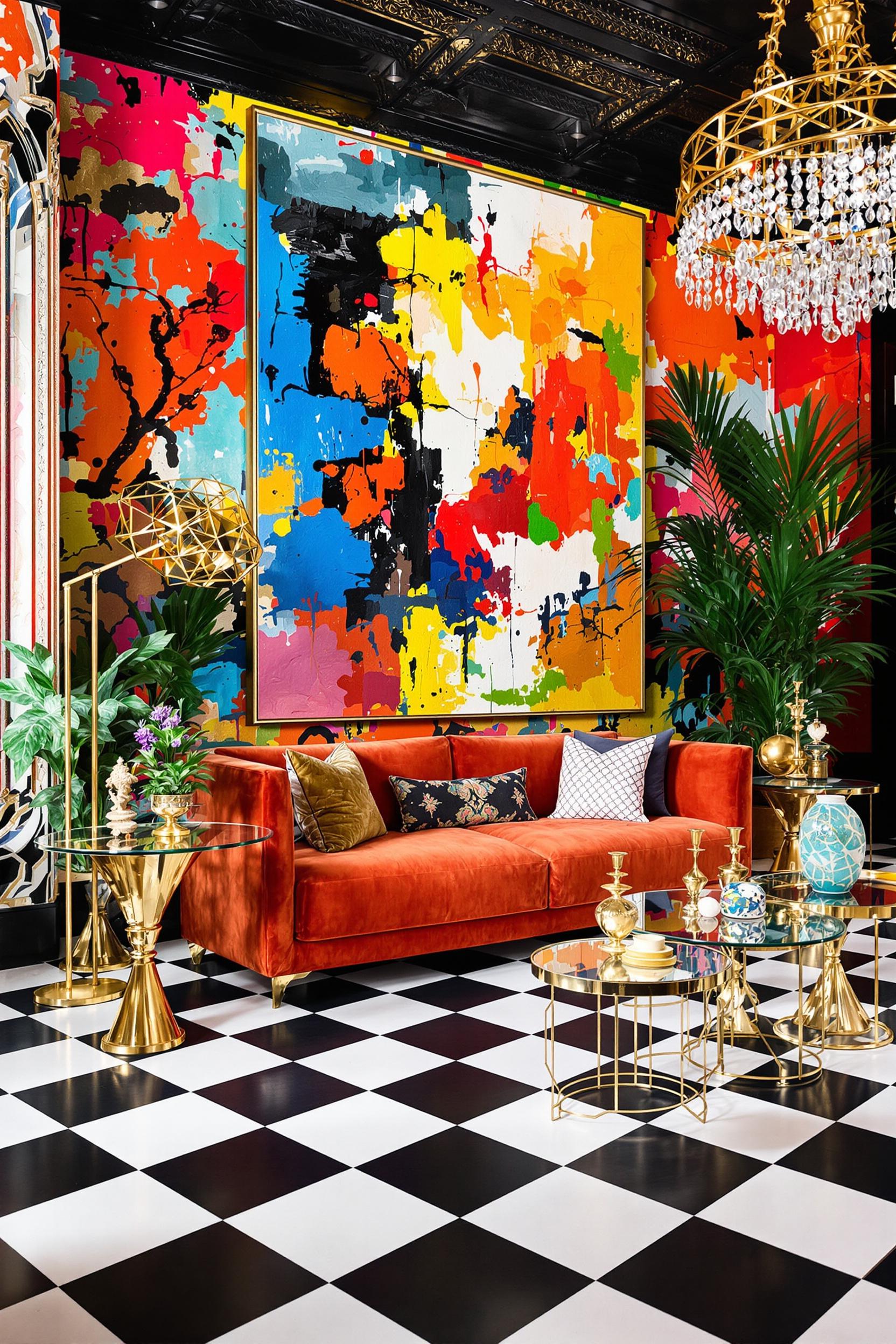 Vibrant Colors Stylish Living