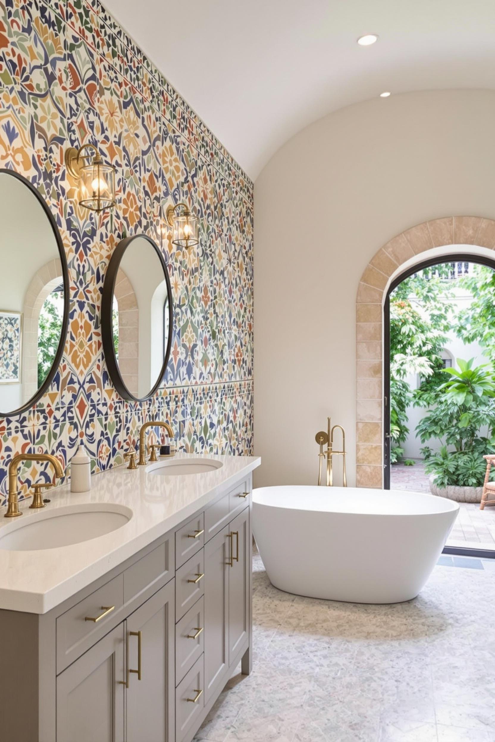 Vibrant Luxe Bathroom Escape