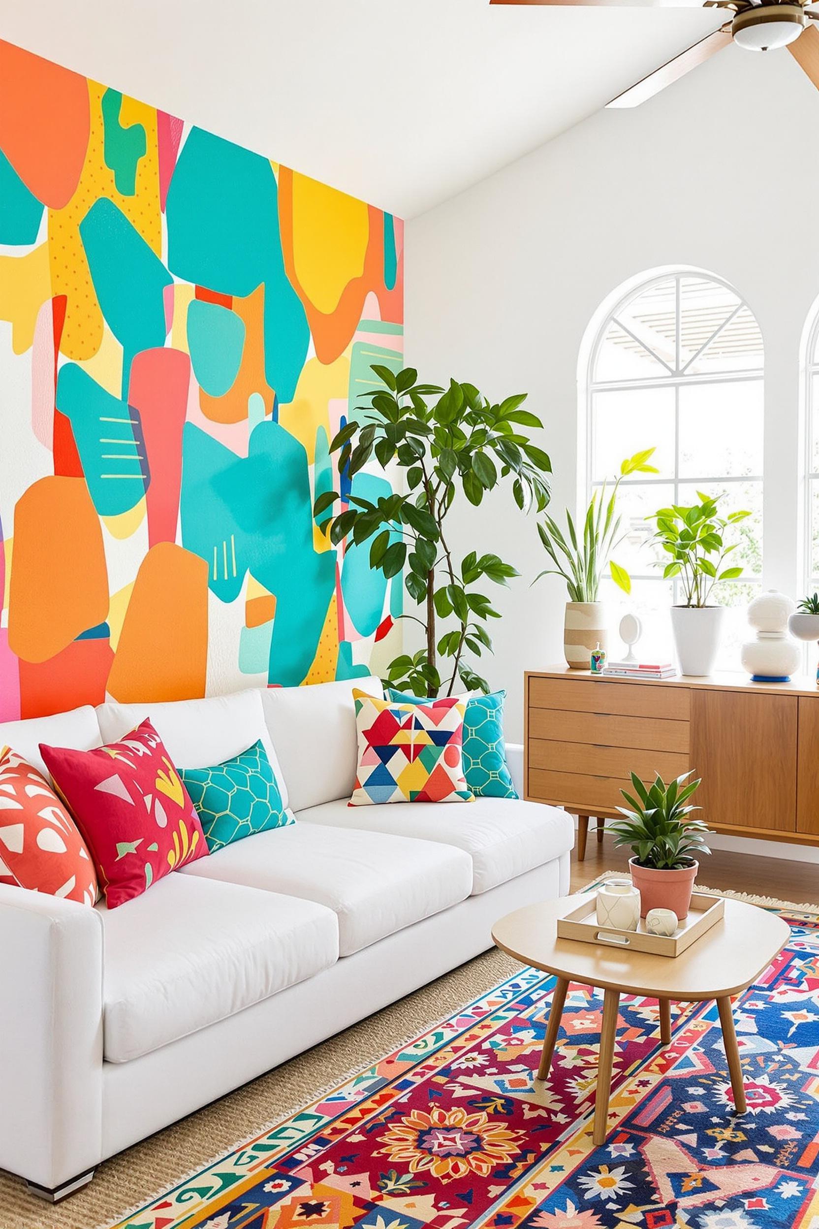 Vivid and Vibrant Living Room
