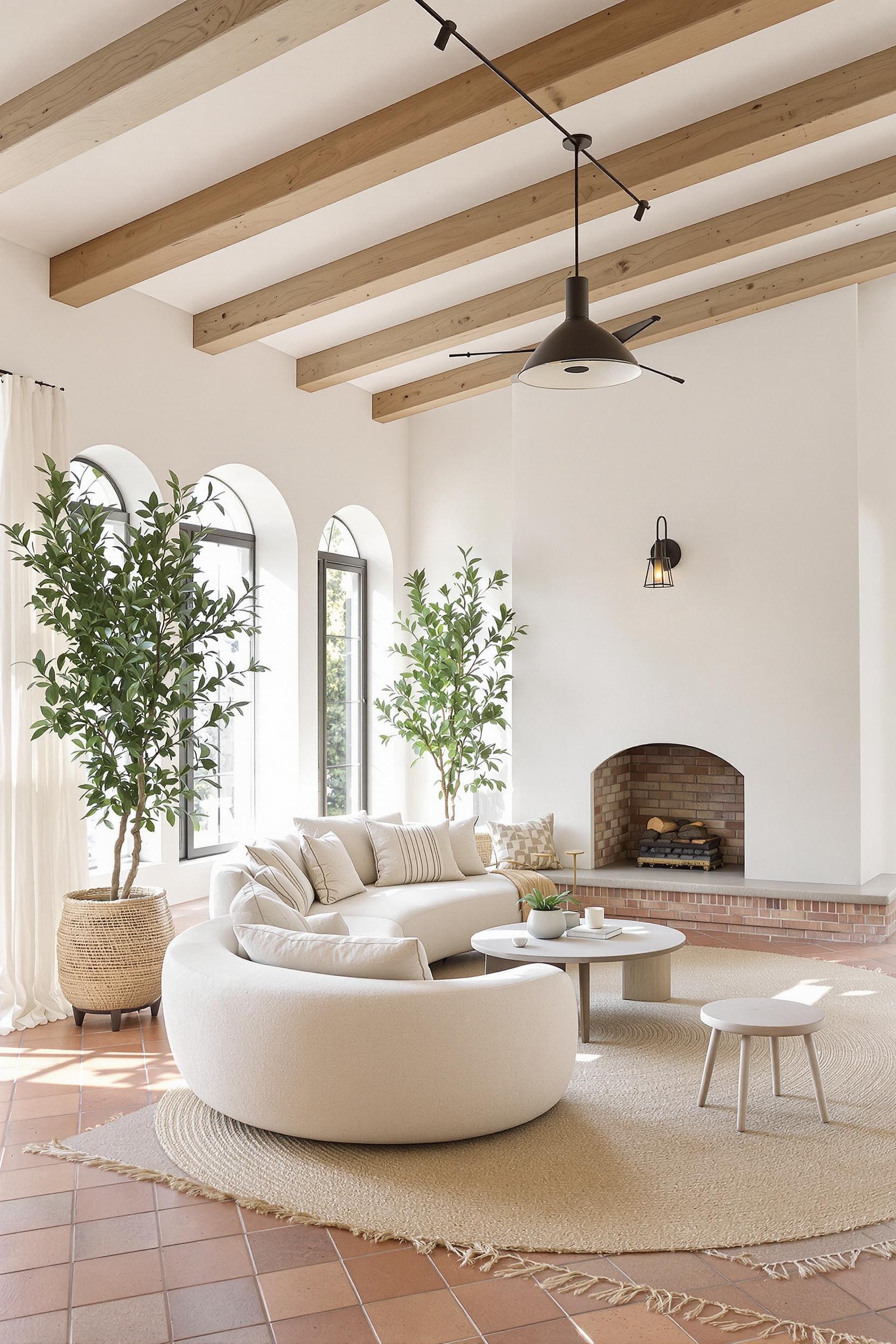 Warm Modern Living Space