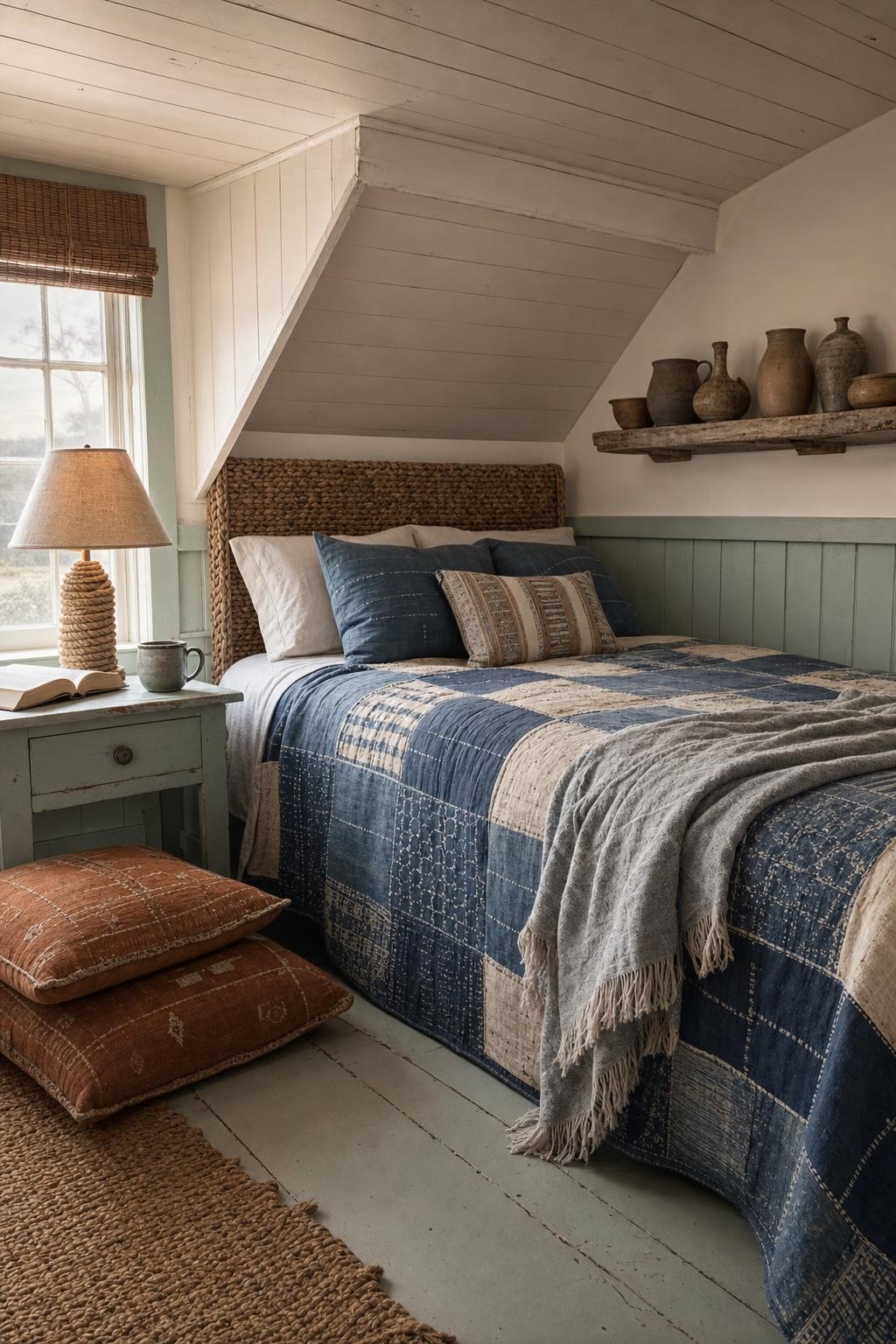 Cozy Afrohemian Attic Bedroom Retreat