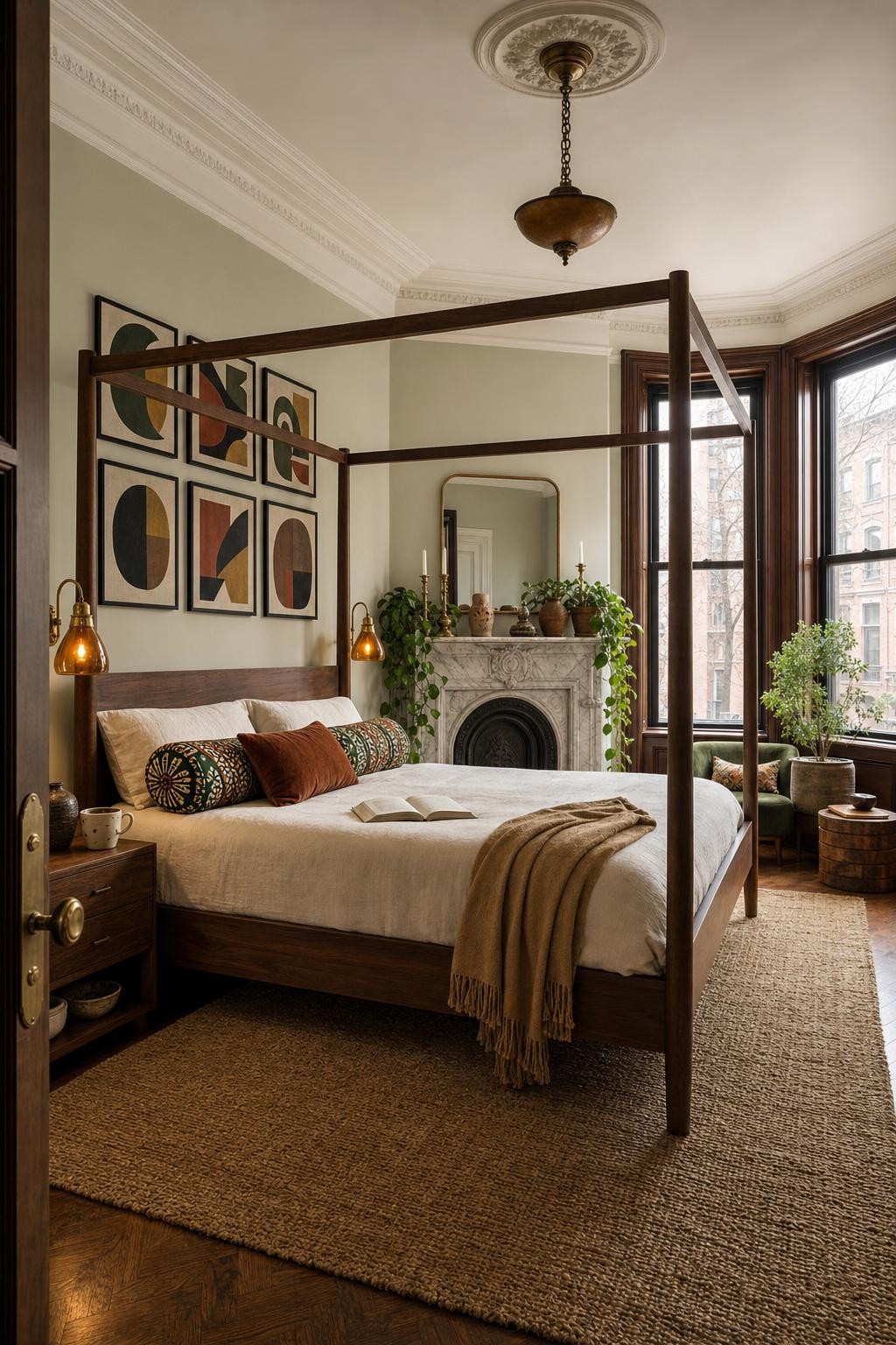 Cozy Afrohemian Bedroom Retreat