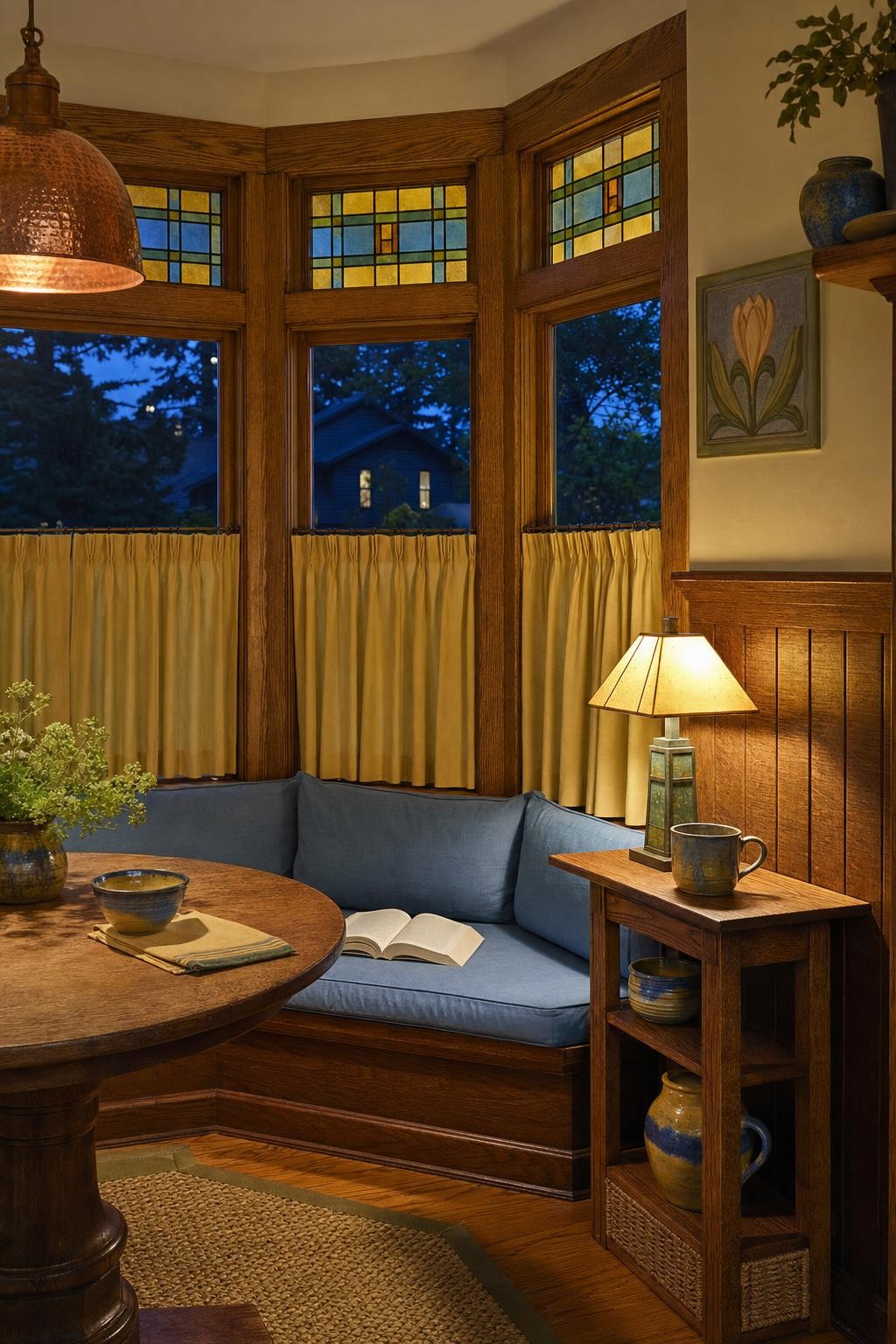 Cozy Bay Window Reading Nook