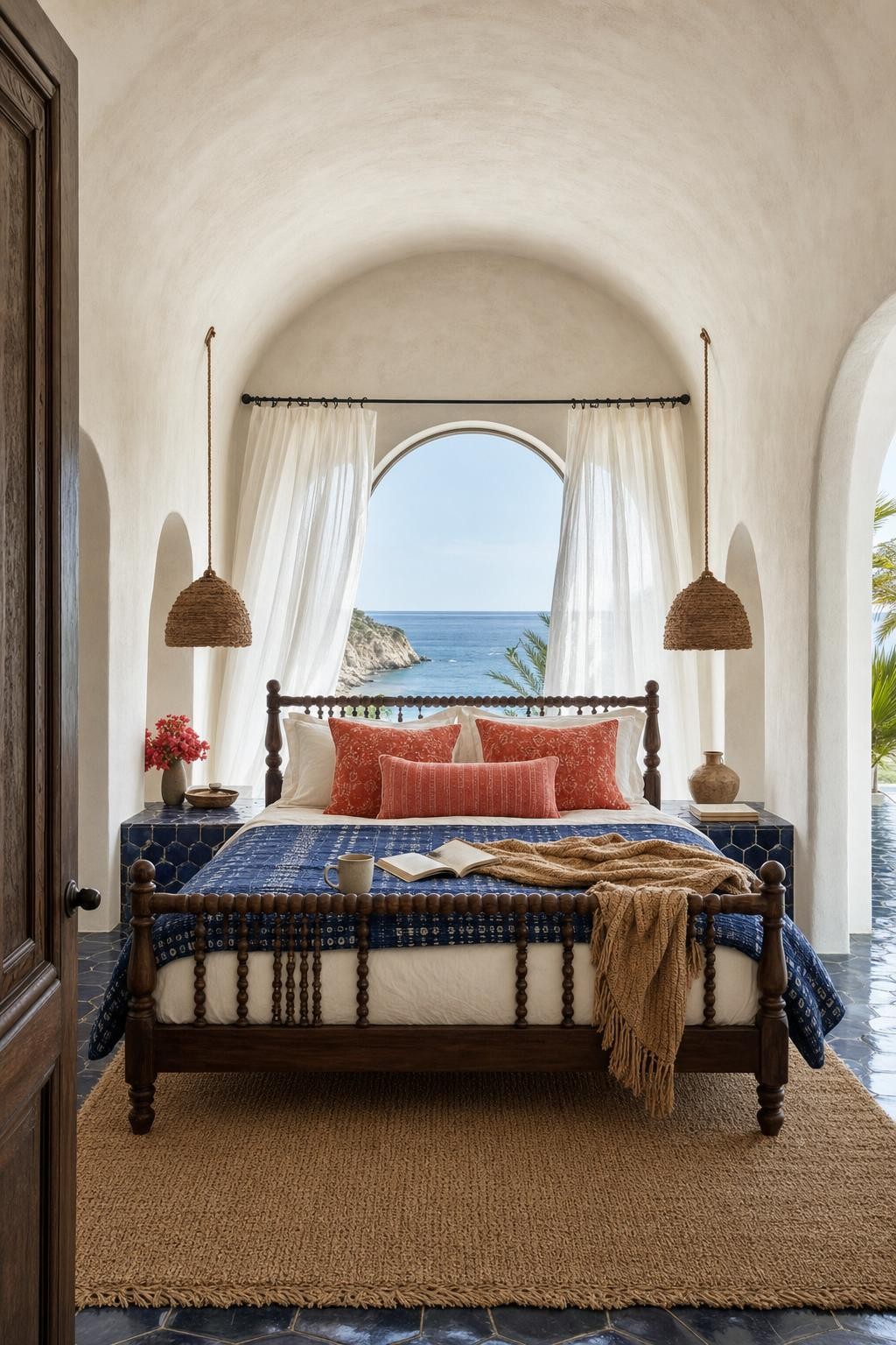 Dreamy Afrohemian Bedroom Ocean View