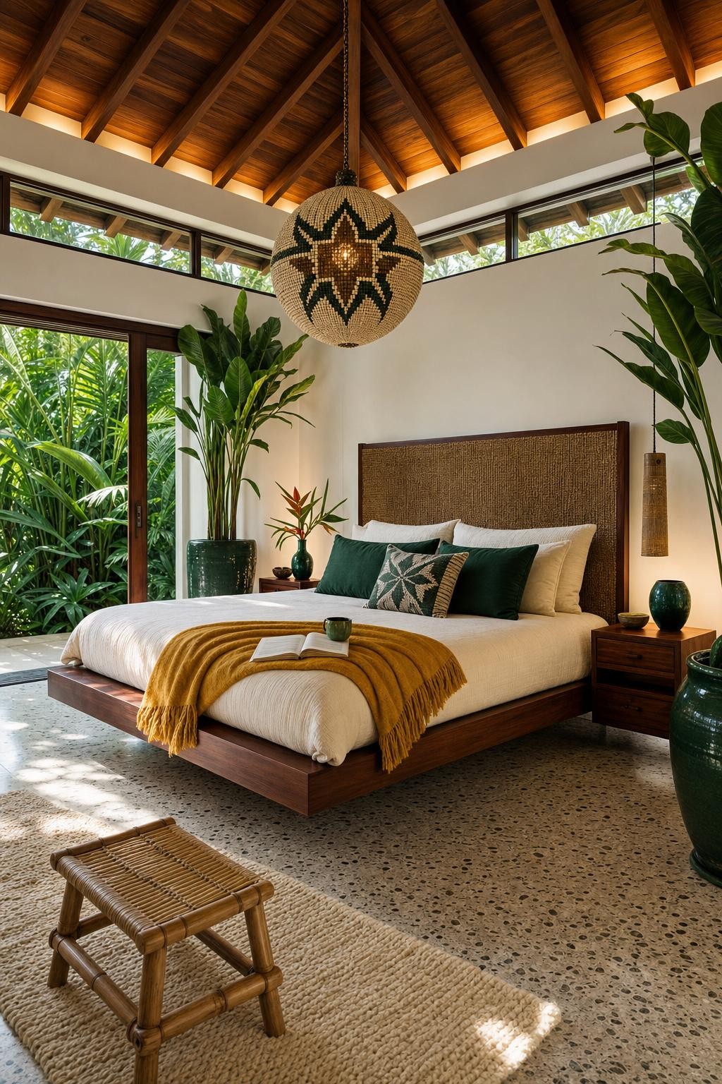 Warm Afrohemian Bedroom Retreat